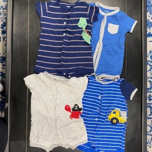 9 month Carter’s boy’s rompers